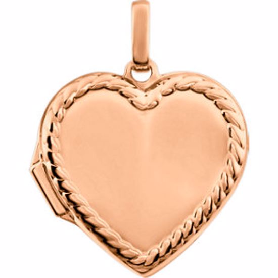 86189:1000:P 14kt White Heart Rope Design Locket