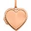 86189:1002:P 14kt Rose Heart Rope Design Locket