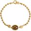651680:100:P Sterling Silver Yellow Gold Plated Honey Quartz 7.5" Bracelet 