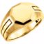 51424:1001:P 14kt Yellow Mens Signet Ring