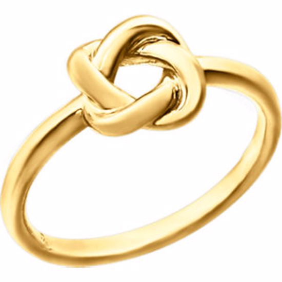 86174:1001:P 14kt Yellow Knot Design Ring