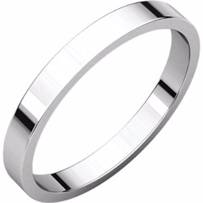 F12:907:P Sterling Silver 15mm Flat Band