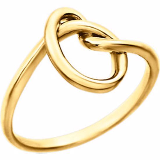 86177:1001:P 14kt Yellow Knot Design Ring
