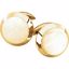 84271:1006:P 14kt Yellow Men's Cuff Links