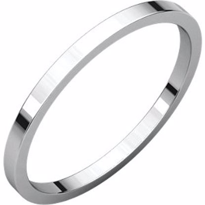 F8.5:1006:P 14kt White 1.5mm Flat Band