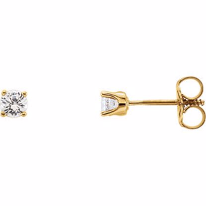 651643:70062:P 14kt Yellow 1/5 CTW Diamond Youth Earrings