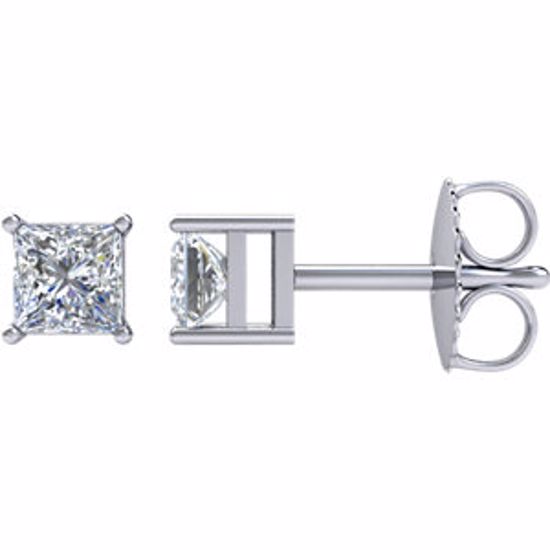 66231:60035:P 14kt White 2 CTW Diamond Earrings