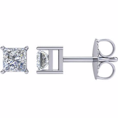 66231:60037:P Platinum 2 CTW Diamond Earrings