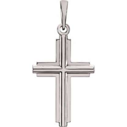 R42333:1004:P Platinum Cross Pendant