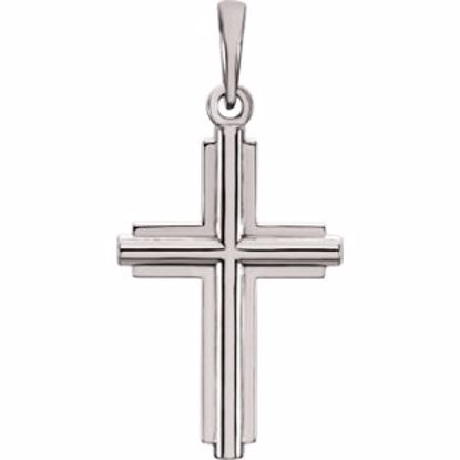 R42333:1001:P 14kt Yellow Cross Pendant