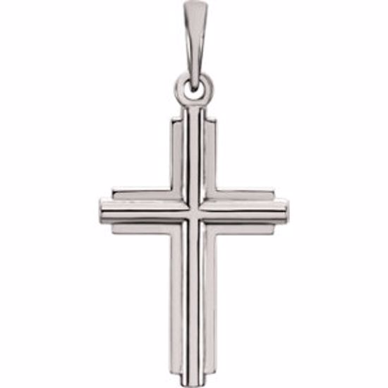 R42333:1001:P 14kt Yellow Cross Pendant