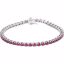 651742:60000:P 14kt White Ruby Line Bracelet