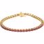 651742:60001:P 14kt Yellow Ruby Line Bracelet