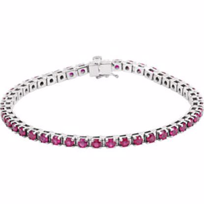 651742:60002:P Platinum Ruby Line Bracelet