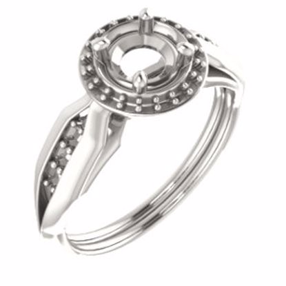 71742:171:P Continuum Sterling Silver  5.5mm Round Ring Mounting