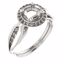 71742:202:P Platinum  6mm Round Ring Mounting