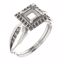 71742:855:P 14kt White  5mm Square Ring Mounting