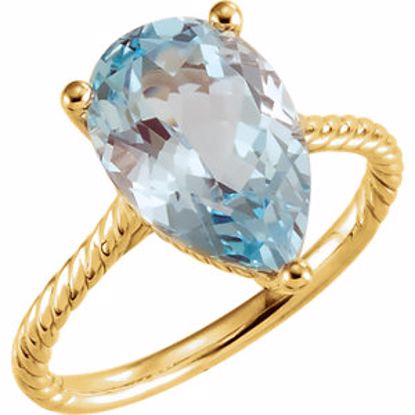 71730:601:P 14kt Yellow Sky Blue Topaz Rope Ring