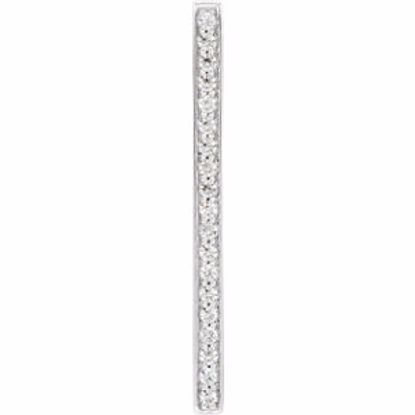 651750:60001:P 14kt White 1/5 CTW Diamond Vertical Bar Pendant