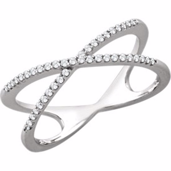 651752:60001:P 14kt White 1/6 CTW Diamond Ring Size 7