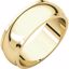 HRE7.5:1925:P 10kt Yellow 7mm Half Round Edge Band