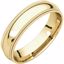 DMGR15:2195:P 10kt Yellow 5mm Double Milgrain Comfort Fit Band