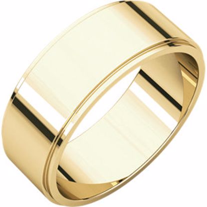 FE12:2019:P 10kt Yellow 7mm Flat Edge Band
