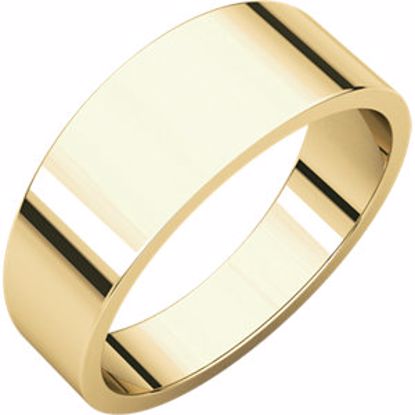 FT14:2040:P 10kt Yellow 7mm Flat Tapered Band