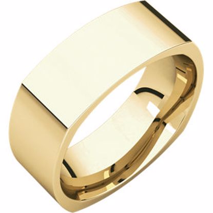 SQR9.5:2218:P 10kt Yellow 7mm Square Comfort Fit Band