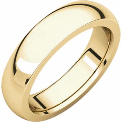 IRH11.5:1967:P 10kt Yellow 5 mm Heavy comfort Fit Band