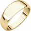 HRT9.5:1946:P 10kt Yellow 7mm Half Round Tapered Band