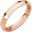 KER14:2670:P 14kt Rose 3mm Knife Edge Comfor Fit Band