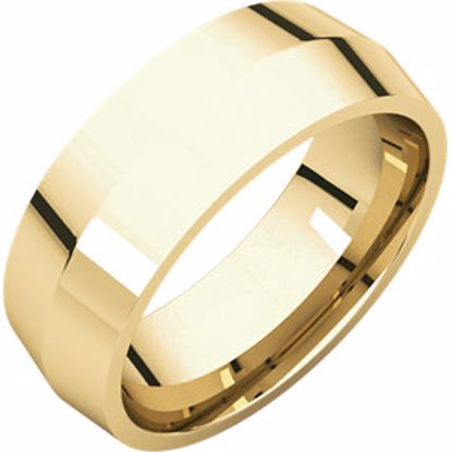 KER7.5:2299:P 10kt Yellow 7mm Knife Edge Comfort Fit Band