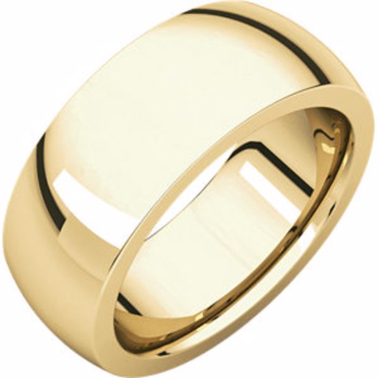 IRH8.5:1995:P 10kt Yellow 8 mm Heavy comfort Fit Band