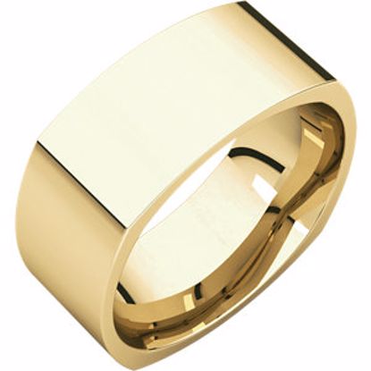SQR9.5:2235:P 10kt Yellow 8mm Square Comfort Fit Band