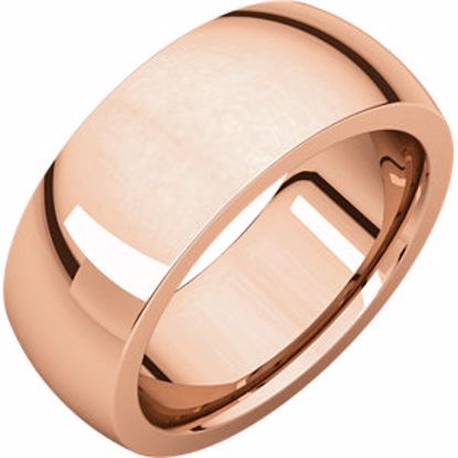 IRH14:2415:P 14kt Rose 8 mm Heavy comfort Fit Band