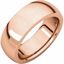IRH15:2400:P 14kt Rose 7 mm Heavy comfort Fit Band