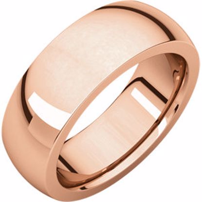 IRH13.5:2397:P 14kt Rose 7 mm Heavy comfort Fit Band