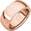 IRH10:2407:P 14kt Rose 8 mm Heavy comfort Fit Band