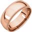 DMGR11.5:2614:P 14kt Rose 7mm Double Milgrain Comfort Fit Band