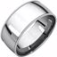 MGRL13:450:P 14kt White 8mm Light Comfort Fit Milgrain Band 