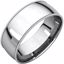 MGRL12.5:2973:P 18kt White 7mm Light Comfort Fit Milgrain Band 