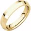KER14:3503:P 18kt Yellow 4mm Knife Edge Comfor Fit Band