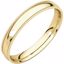MGRL11:3361:P 18kt Yellow 3mm Light Comfort Fit Milgrain Band 