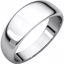 HRT9.5:4395:P Continuum Sterling Silver 7mm Half Round Tapered Band