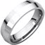 KER7:4730:P Continuum Sterling Silver 5mm Knife Edge Comfort Fit Band