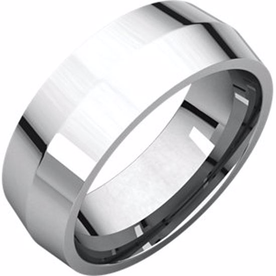 KER7:4339:P Sterling Silver 7mm Knife Edge Comfort Fit Band