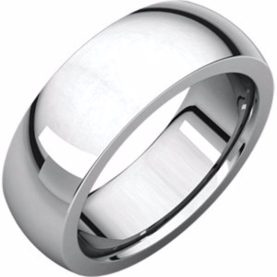 IRH15:4032:P Sterling Silver 7 mm Heavy comfort Fit Band