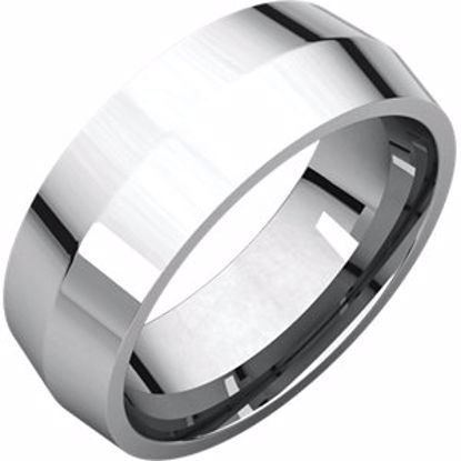 KER7.5:4340:P Sterling Silver 7mm Knife Edge Comfort Fit Band