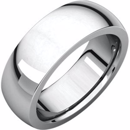 IRH8.5:4019:P Sterling Silver 7 mm Heavy comfort Fit Band